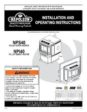 Napoleon Auburn NPS40 Installation And Operating Insctructions