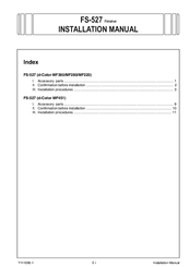 Olivetti FS-527 Installation Manual