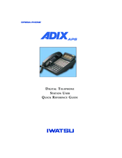 Iwatsu ADIX APS Omega-Phone Digital Multiline series Quick Reference Manual