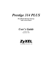 ZyXEL Communications Prestige 314 PLUS User Manual