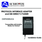 Audiovox CNP2000UCA Installation Manual