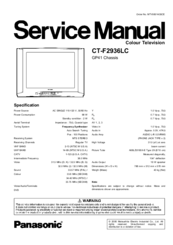 Panasonic CT-F2936LC Service Manual
