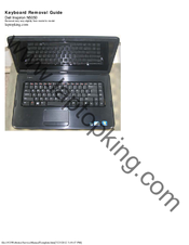 Dell Inspiron N5050 Keyboard Removal Manual