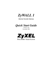 ZyXEL Communications ZyWall1 Quick Start Manual