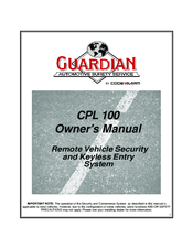 Guardian CPL 100 Owner's Manual