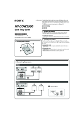 Sony HT-DDW2500 Quick Setup Manual
