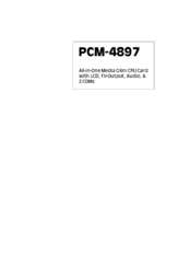 Aaeon PCM-4897 User Manual