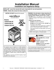 Heat & Glo TIARAP-BR-IPI Installation Manual