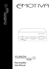 Emotiva Fusion Flex User Manual