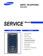 Samsung SGH-Z360 Service Manual