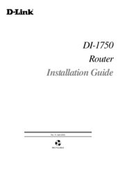 D-link DI-1750 Installation Manual