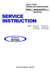 Fujitsu AS* G09LECB Service Instruction