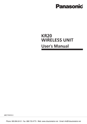 Panasonic KR20 User Manual