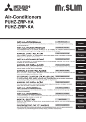 Mitsubishi Electric Mr. Slim PUHZ-ZRP-KA Installation Manual