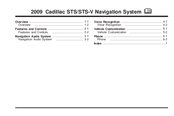 Cadillac 2009 STS Manual