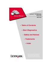 Lexmark X5100 Series Service Manual