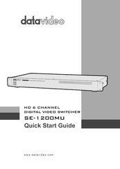 Datavideo SE-1200MU Quick Start Manual