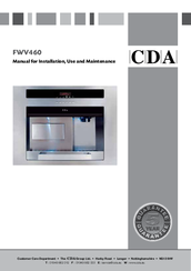 CDA FWV460 Manual For Installation, Use And Maintenance