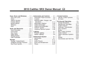 Cadillac 2010 SRX Owner's Manual