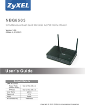 ZyXEL Communications NBG6503 User Manual