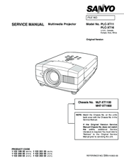Sanyo PLC-XT16 Service Manual