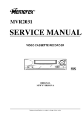 Memorex MVR2031 Service Manual