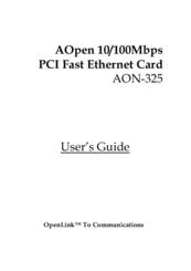 Aopen AON-325 User Manual