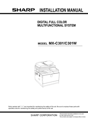 Sharp MX-C301 Installation Manual