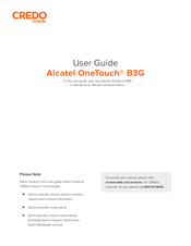 Alcatel OneTouch B3G User Manual