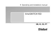 Vaillant timeSWITCH 150 Operating And Installation Manual