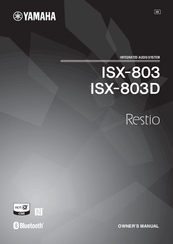 Yamaha Restio ISX-803D Owner's Manual