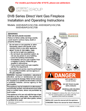 Vermont Castings 400DVBNPC7 Installation And Operating Instructions Manual