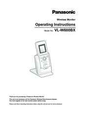 Panasonic VL-W600BX Operating Instructions Manual