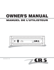 YORKVILLE CR5 Owner's Manual