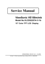 ViewSonic VE150m Service Manual