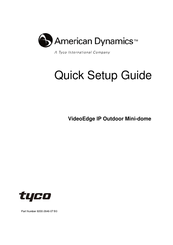American Dynamics ADCIPE3712OCN Quick Setup Manual