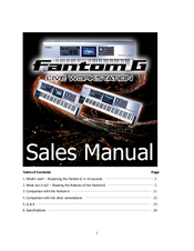 Roland Fantom-G none Sales Manual