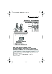 Panasonic KX-TG7412C Operating Instructions Manual