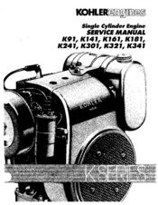 Kohler K92 Service Manual
