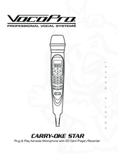 VocoPro CARRY-OKE STAR Owner's Manual