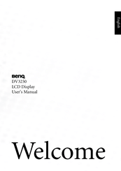 BenQ DV3250 User Manual
