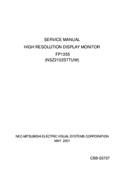 NEC MultiSync FP1355  FP1355 FP1355 Service Manual