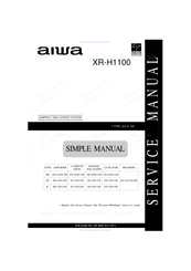 Aiwa XR-H1100 Service Manual