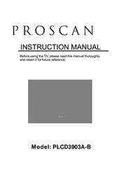 ProScan PLCD3903B Instruction Manual
