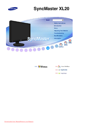 Samsung SyncMaster XL20 User Manual