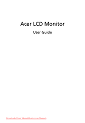 Acer H243HX User Manual
