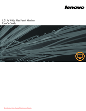 Lenovo L215 Wide User Manual