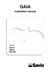 Biasi Savio Gaia 424 RS Installation Manual