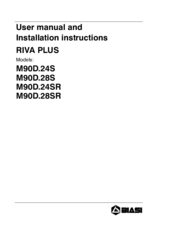 Biasi RIVA PLUS M90D.28S User Manual And Installation Instructiions