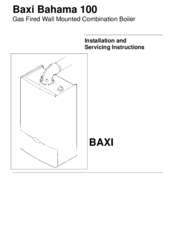 Baxi Combi 100 HE Plus Installation And Servicing Instructions
